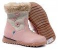 Girls POD Pink Leather Boots Size 10 (28) 