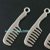 Free Shipping 25Pcs Tibet Silver Comb Charm Pendants  