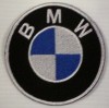 BMW BLACK WHITE BLUE SEW IRON ON MOTIF PATCH EMBROIDRED 