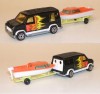 Vintage Majorette U.S. Van (Ford) with Boat & Trailer 