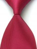 Dark Red Silk Stripe Woven Jacquard Man's Tie Necktie 