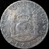 MEXICO PILLAR DOLLAR 8 REALES 1739 SILVER COIN 