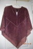 $88 NWT~BERNARDO~WOMEN'S PLUS 1X 2X SUEDE PONCHO SHIRT  