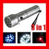 New 15 LED+UV+LASER Ultraviolet Flashlight Light Torch 