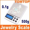 0.1g x 500g  Digital Weigh Balance Jewelry Pocket Scale 