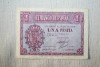 GUAPO BILLETE DE 1 PESETA BURGOS 1937 MBC 