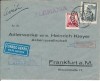 Spanien Nr. 627 + 630 MiF Luftpost  Frankfurt 1935