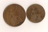 1919 penny and halfpenny - George V 