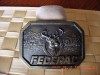 Vintage Brass Federal Indiana Metal Craft Belt Buckle  