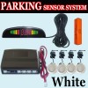 white 4 Parking Sensor Display Car Reverse Radar DCLD6 