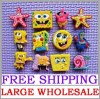 12 PCS SPONGEBOB WHOLESALE SHOE CHARM FIT JIBBITZ CROCS 