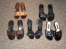 Womens Sandals Lot of 5 Shoes Size 6, 6.5, 7 EUC 