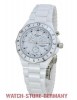 WHITE CERAMIC CHRONOGRAPH WATCH ISA MOVEMENT ST2579-w 