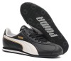 Boys PUMA Black Leather Trainers Size 3 (36) 