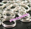 800 Silver Plated 6mm Jewelry Split Rings A050 