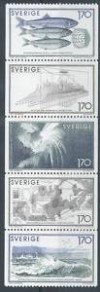 [E2128] SWEDEN YV 1082/1086 Set Very fine MNH 