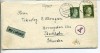 Germany air mail cover to Sweden 1943, 30 pf defect 