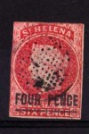 ST.HELENA  QV  4d  F/U VALUE SG5 CAT £250 