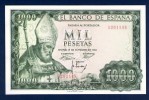 VERY RARE BANKNOTE 1000 PESETA 1965 AUNC/UNC SPAIN 