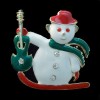 Lovely Xmas Snowman Guitar Brooch Pin Swarovski Crystal 