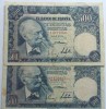 2 BILLETES DE 500 PESETAS DE 1951