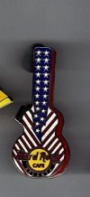 Hard Rock Cafe Atlanta Stars and Stripes Guitar Pin 