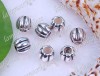 Wholesale 50PCS silver engrave bead fit bracelet jewelr 