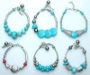 Wholesale 6 pcs Turquoise Tibetan Silver bracelets NEW 