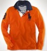 BNWT Mens D Stylish Polo Long Shirt G Sz M/L/XL Orange 