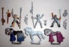 Three Vintage Citadel 1980s OOP Mounted Elf Heroes. 