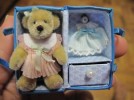 ARTIST OOAK MINIATURE DOLLHOUSE BEAR IN TRUNK LOOK NR! 