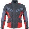 Spitzen Motorradjacke Jacke Atmungsaktiv schwarz/rot 