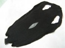 100% BLACK GENUINE STINGRAY SKIN LEATHER 15