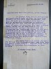 Arthur Rehbein - ink signed letter 