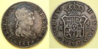 A66* NICE Spanish colonial silver 4 REALES 1815 MADRID 