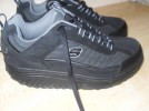 Designer SKECHERS Black SHAPE UPS Suede TRAINERS UK 8 