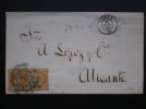 ENVUELTA CARTA PAREJA EDIFIL 52 CÁDIZ ALICANTE RUEDA CA 