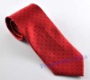 New Men tie Woven Jacquard Polyester Neckties Red #118 