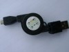 1Pcs USB 2.0 A to Micro-USB B Retractable Charger Cable 