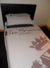 2xOFFICIAL BEN SHERMAN QUILT COVER SETS,GREY REVERSIBLE 