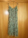 Vestido Estampada Turquesa/Marrón Talla UK 18 EUR 46 