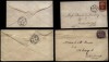 1863-91  EDINBURGH TPO Lot 1d red & 1d lilac covers 