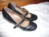 black leather hush puppies shoes size 6 