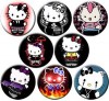 LOTE 8 CHAPAS HELLO KITTY TRIBUS URBANAS, LO MAS!!! 