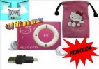 REPRODUCTOR MP3 CLIP SD HELLO KITTY + SD 512MB Y FUNDA