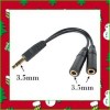 3.5mm Earphone Headphone Splitter Cable Adapter Jack 