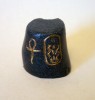 Egyptian  Needle Pusher Thimble with Hieroglyphics 