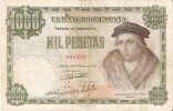 21- LUIS VIVES 1000 PTAS 1946 BUEN ESTADO SIN ROTURAS