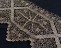 Vintage Embroidered  Filet Lace Trim 8 1/2