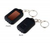 Mini Solar Power rechargeble Flashlight Keychain Led#K 